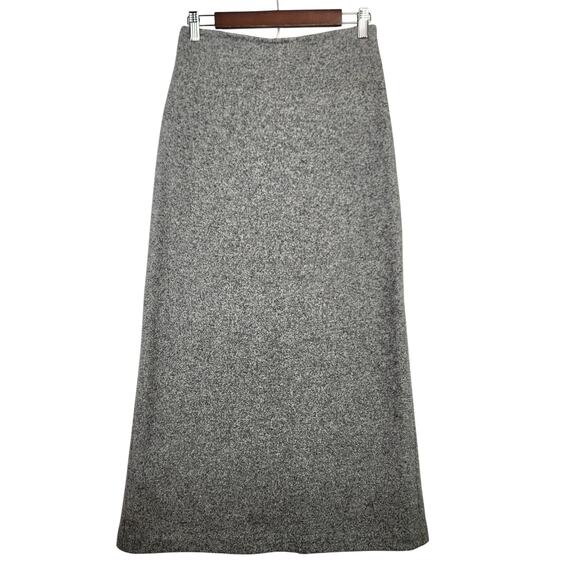 Kors by Michael Kors Designer Wool Maxi Skirt Made in Italy Hthr Gray SZ 6 EUC - Picture 1 of 12